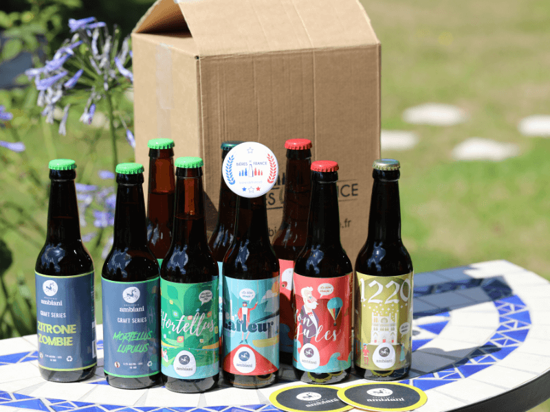 Coffret bières 9 bières de la Somme Blanche, Blonde, Ambrée, IPA