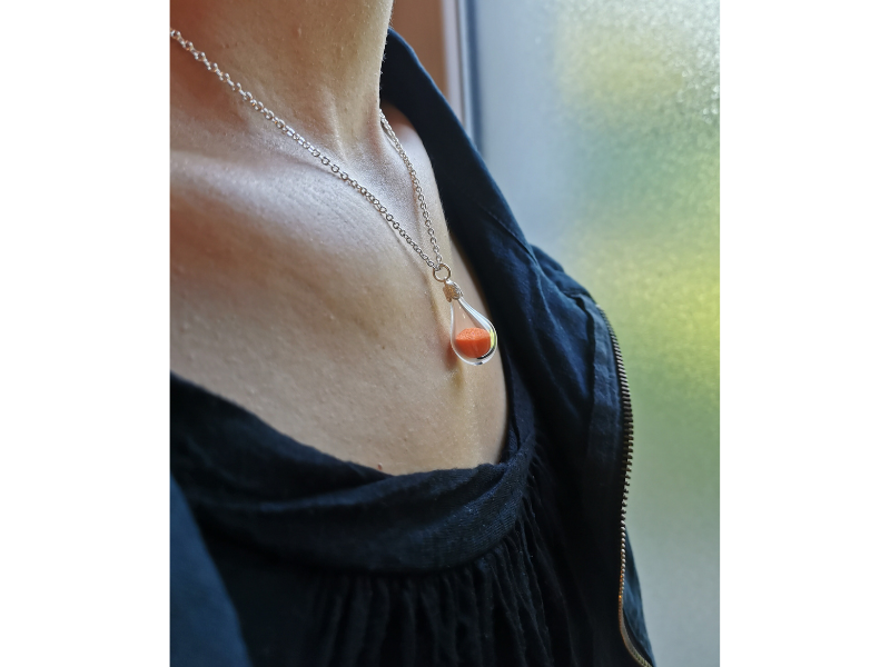 Pendentif en verre soufflé 