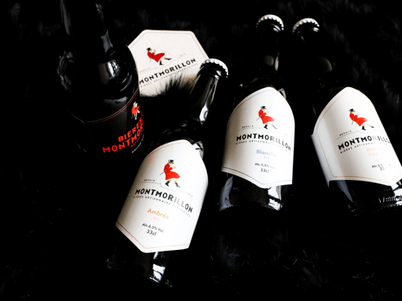 Coffret bière 4 bières du Poitou et sous boc Blanche, Blonde Pale Ale, Ambrée, Brune