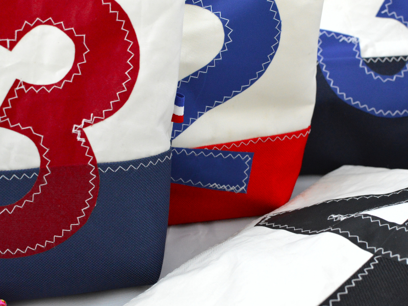 Pochette en voile recyclée