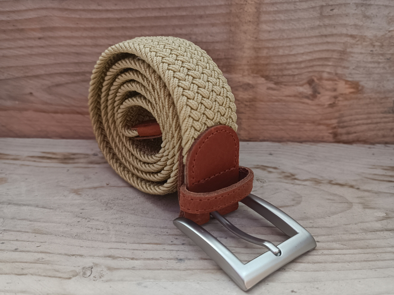 Ceinture tressée femme clearance beige