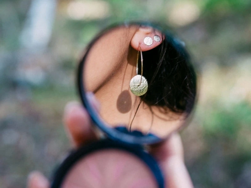 Boucles d'oreilles Créoles motif 