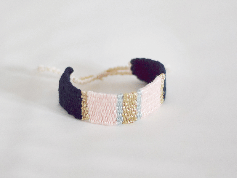 Bracelet artisanal tissé main