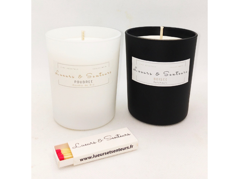 Duo de grandes bougies prestige