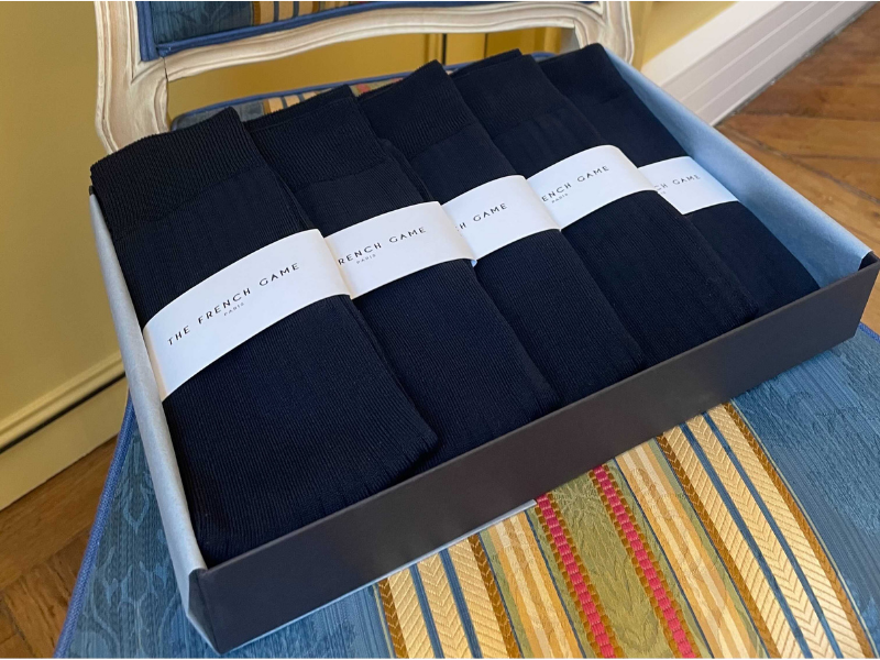 Semainier de chaussettes Frenchy Navy