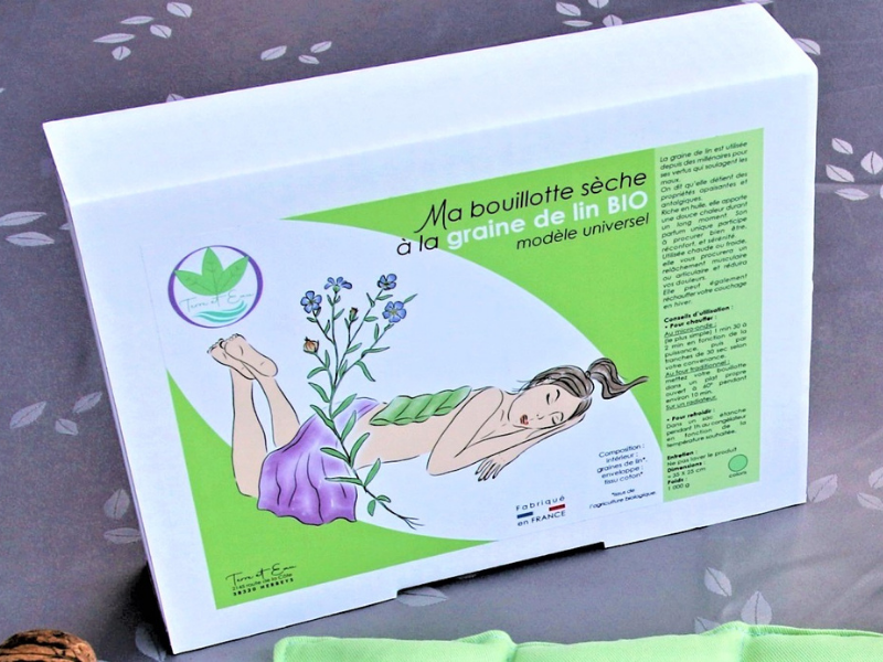 Bouillotte sèche universel à la graine de Lin 100% BIO