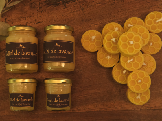 Coffret assortiment de miel de Provence et bougies