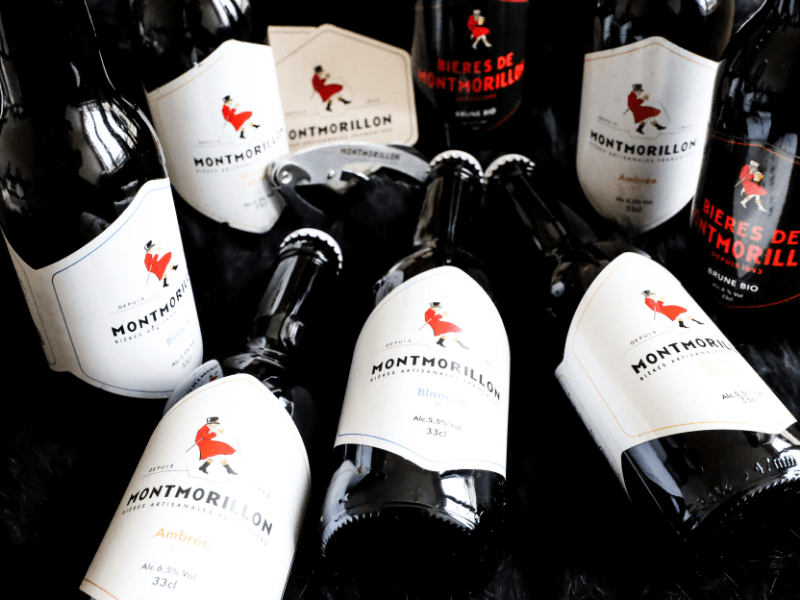 Coffret bière 8 bières du Poitou et sous boc et limonadier Blanche, Blonde Pale Ale, Ambrée, Brune