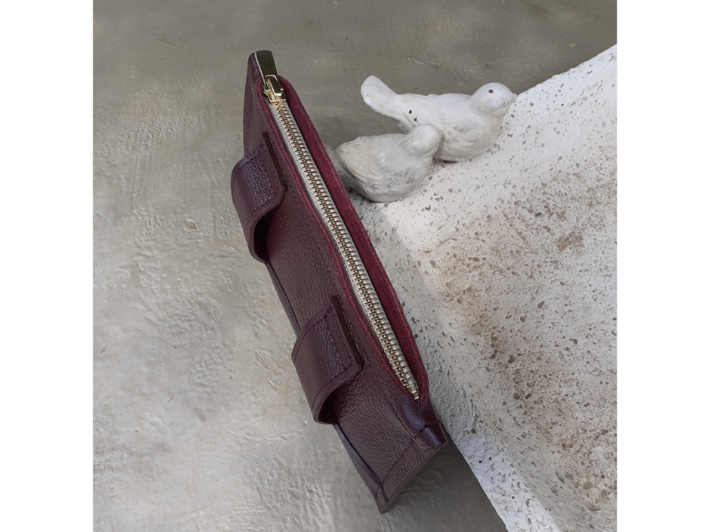 Pochette ceinture tout en cuir