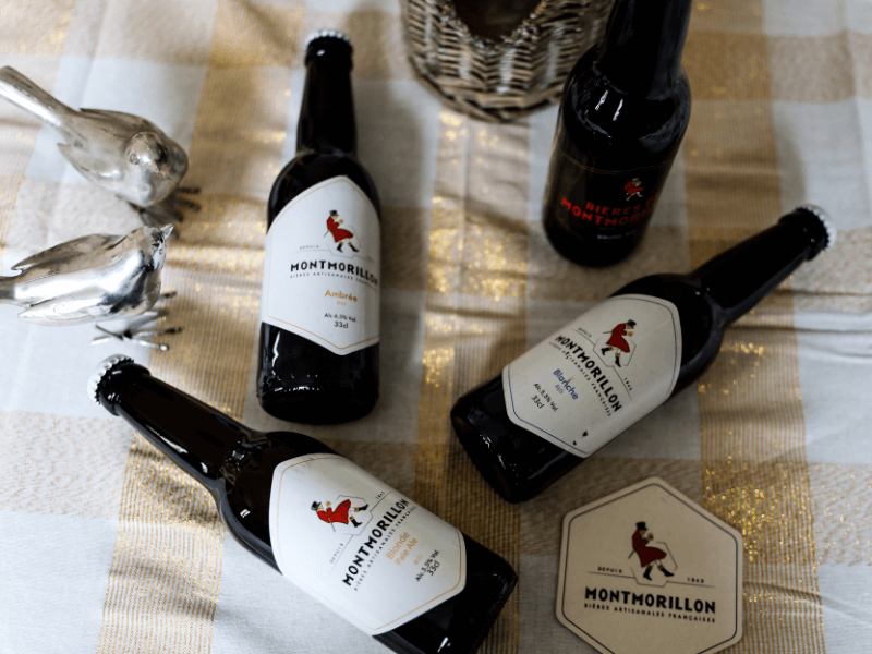 Coffret bière 4 bières du Poitou et sous boc Blanche, Blonde Pale Ale, Ambrée, Brune