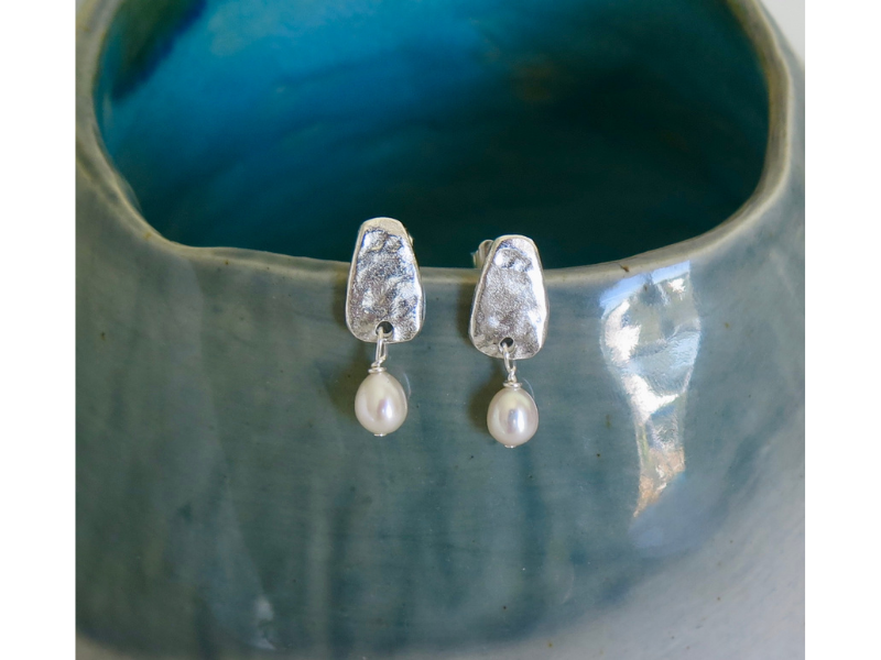 Boucles d’oreilles Amazonite ou Perle