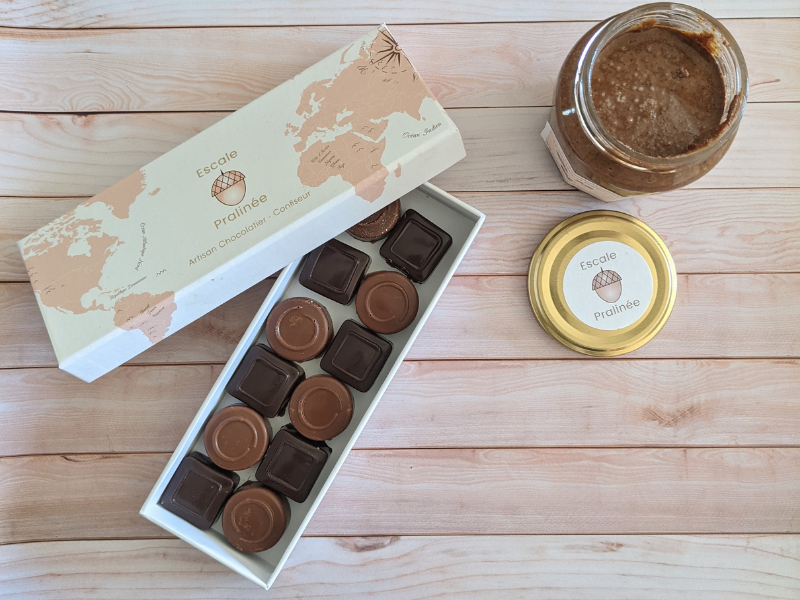 Chocolat et Pâtes à tartiner pralinés artisanaux