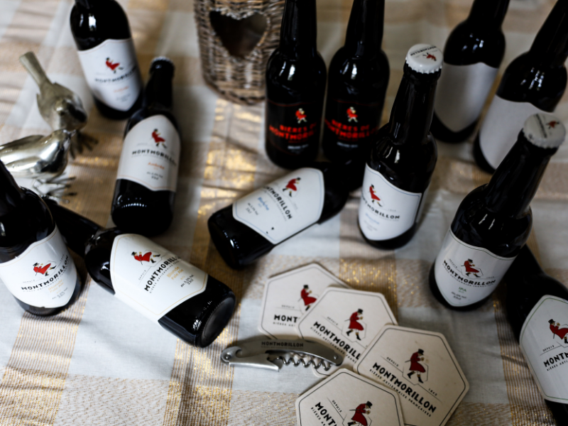 Coffret bière 12 bières du Poitou et sous boc et limonadier Blanche, Blonde Pale Ale, Ambrée, Brune