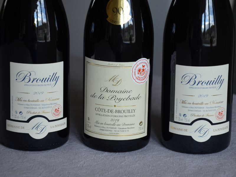 Coffret vin du Beaujolais 3 bouteilles rouge AOC Brouilly