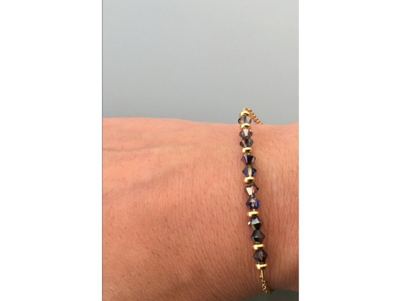 Bracelet pierres naturelles magiques Swarovski