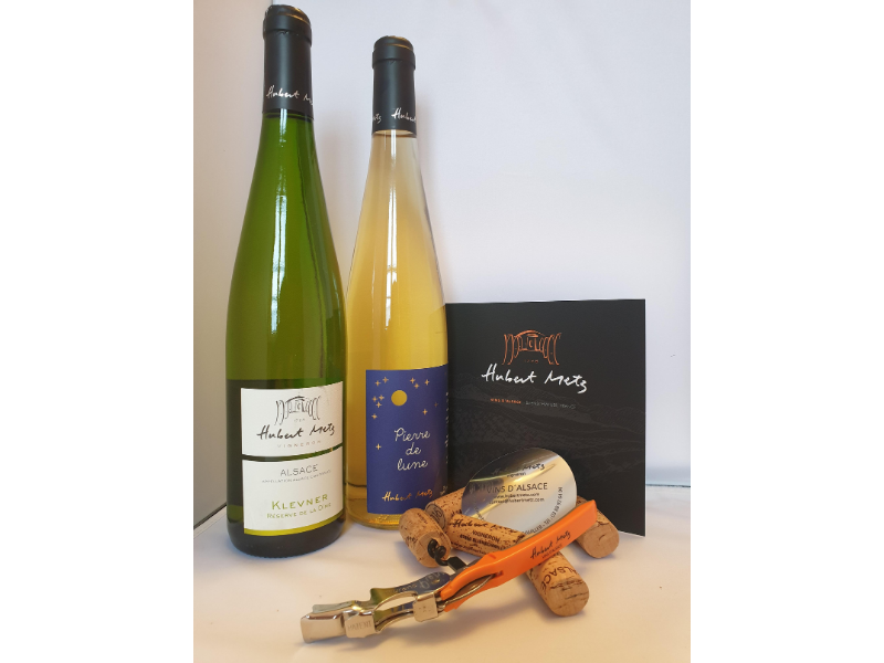 Coffret vin d'Alsace 2 bouteilles blanc