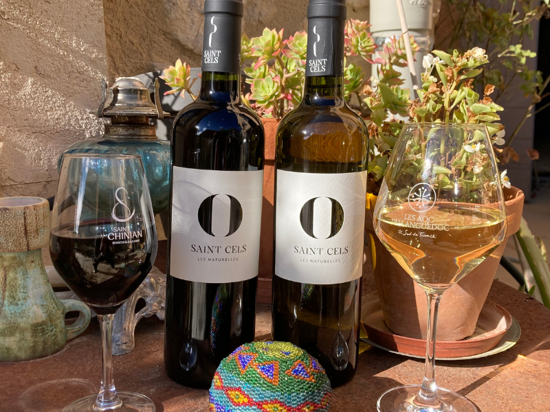 Coffret vin du Languedoc 2 bouteilles rouge et blanc IGP Pays d'Oc