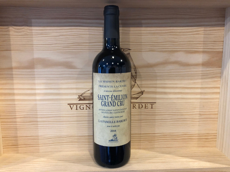 Coffret vin de Bordeaux 1 bouteille rouge AOC Saint-Émilion Grand Cru