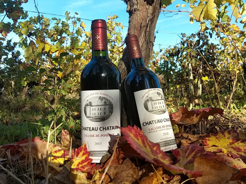 Coffret vin de Bordeaux 2 bouteilles rouge AOC Lalande-de-Pomerol