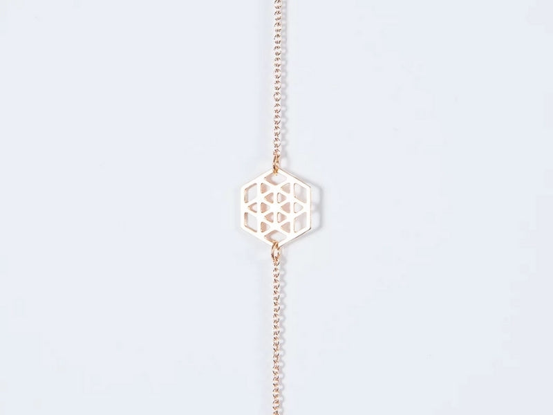 bracelet hexagone