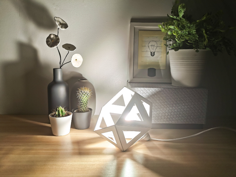 Deux lampes Origami pour lampe de chevet ou d'appoint