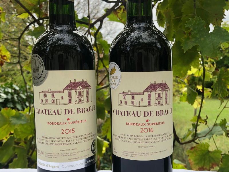 Coffret vin de Bordeaux 2 bouteilles rouge AOC Bordeaux Supérieur