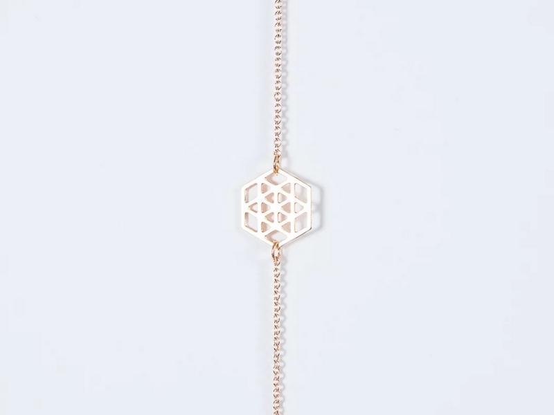 bracelet hexagone