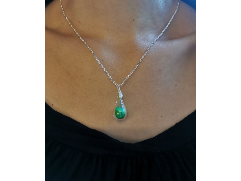 Pendentif en verre soufflé 