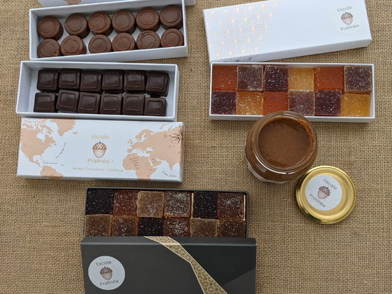 Coffret de délices chocolatés et fruités