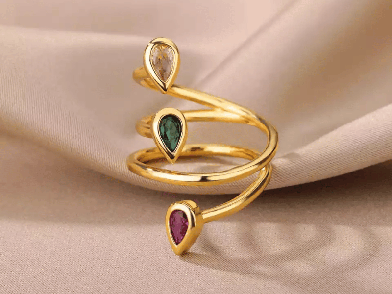 Coffret Parure 1 bague Fiori et 1 collier sautoir Lys