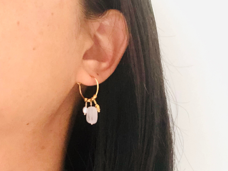 Parure Clara Collier et mini créoles