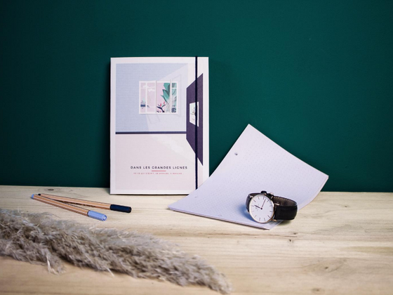 Bullet-journal rechargeable « L’Organisé » de la collection Ligne de Vie
