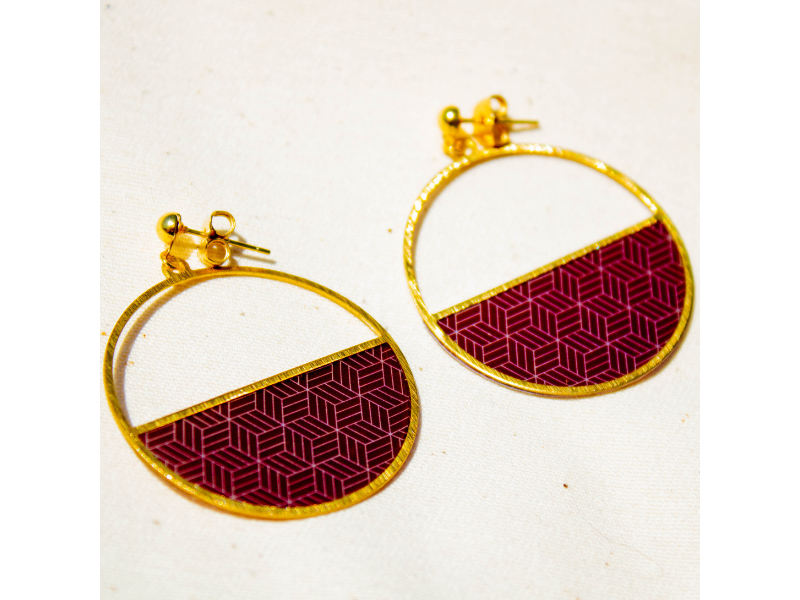 Boucle d'oreille Luna