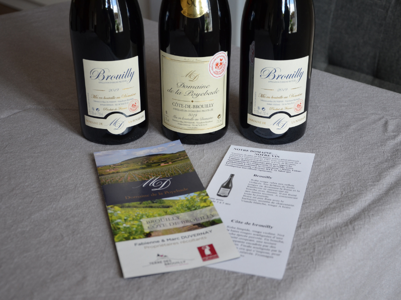 Coffret vin du Beaujolais 6 bouteilles rouge AOC Brouilly