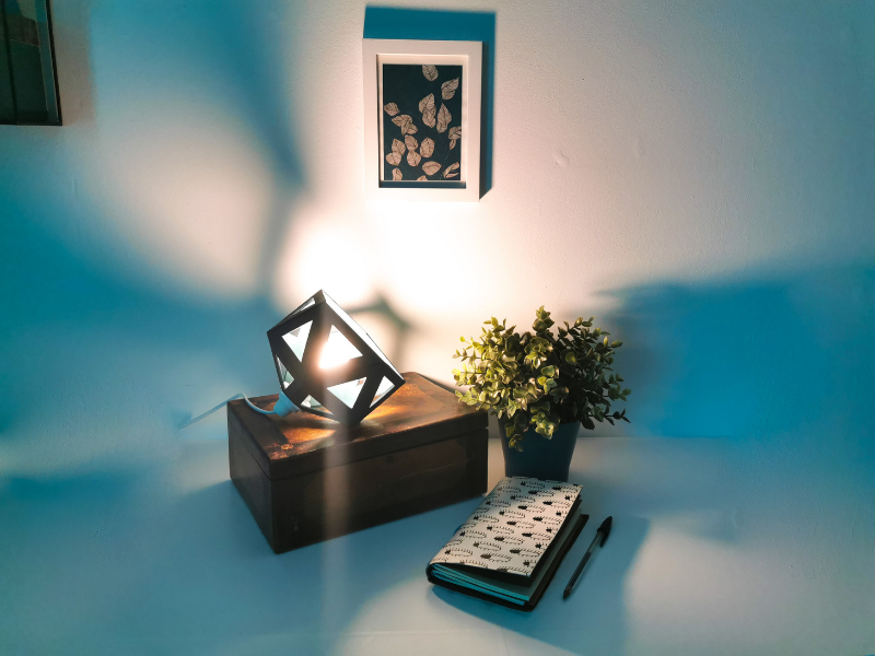 Deux lampes Origami pour lampe de chevet ou d'appoint