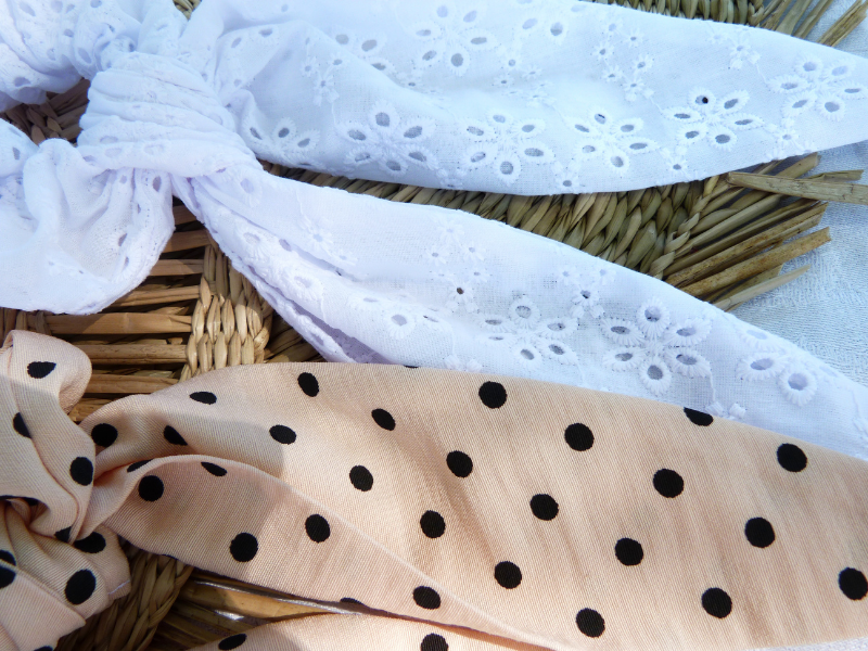 Duo de foulchies pour cheveux