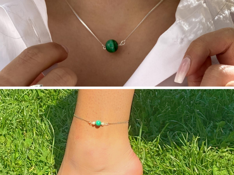 Collier et chaîne de cheville