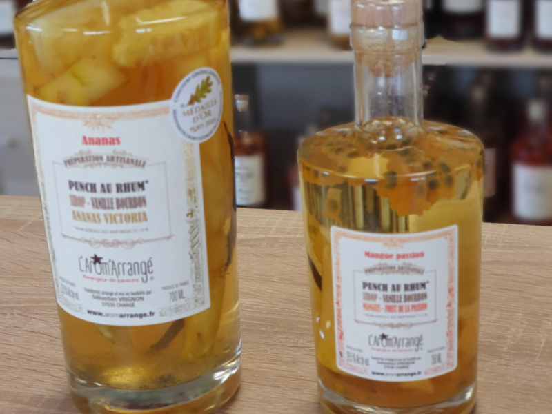 Punchs au rhum ananas victoria & mangue passion