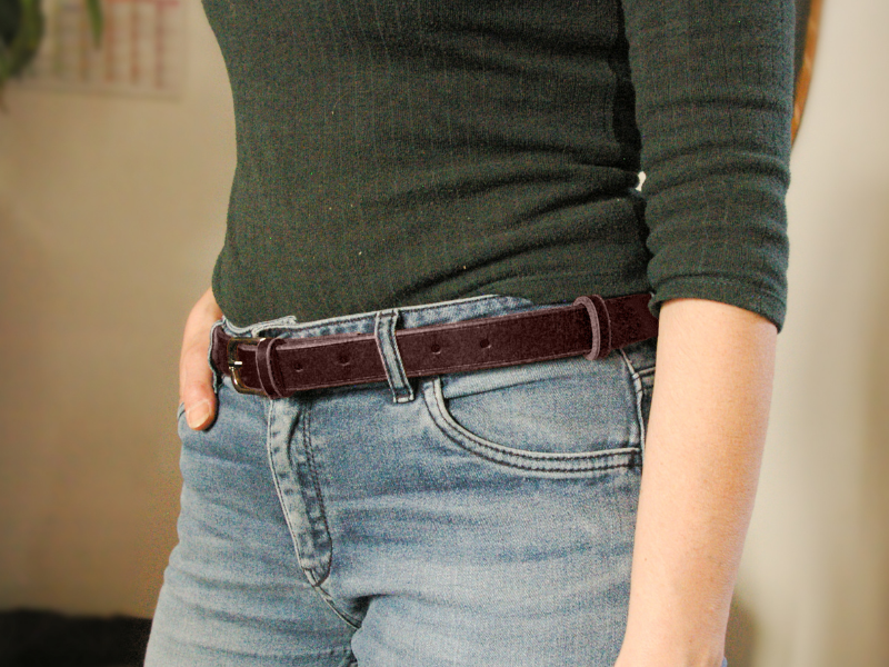 ceinture sur mesure en veritable cuir
