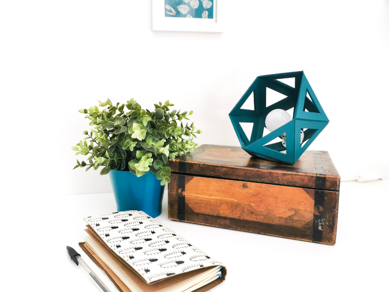 Deux lampes Origami pour lampe de chevet ou d'appoint