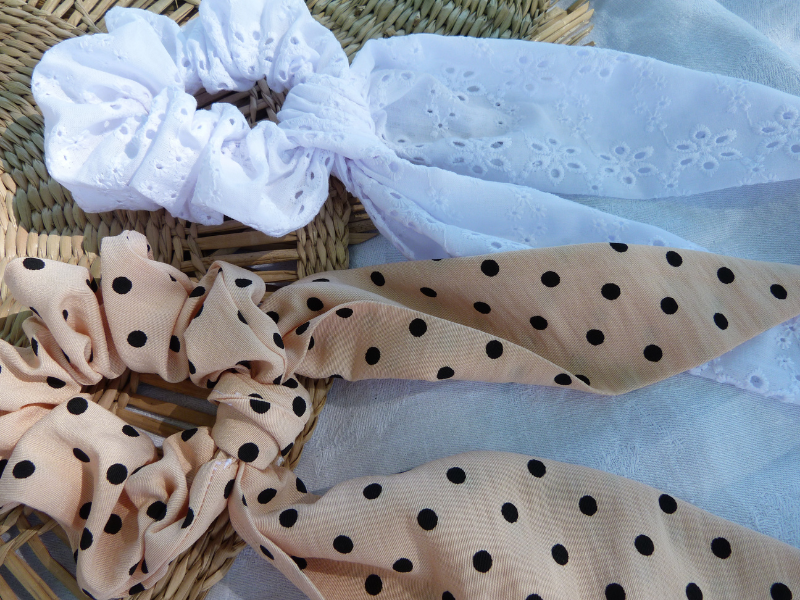 Duo de foulchies pour cheveux