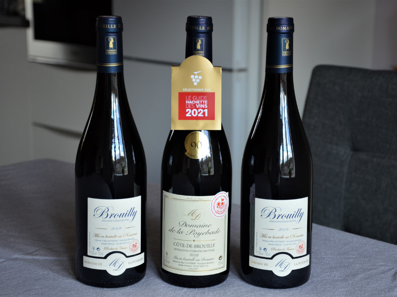 coffret 3 bouteilles brouilly