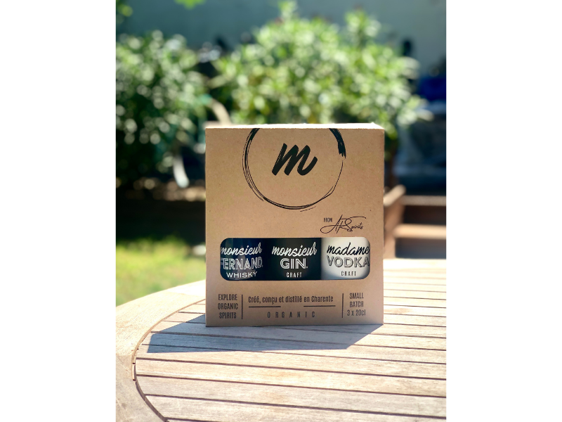 3 spiritueux BIO - Vodka, Gin, Whisky
