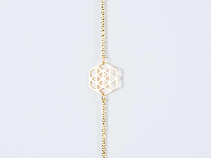 bracelet hexagone