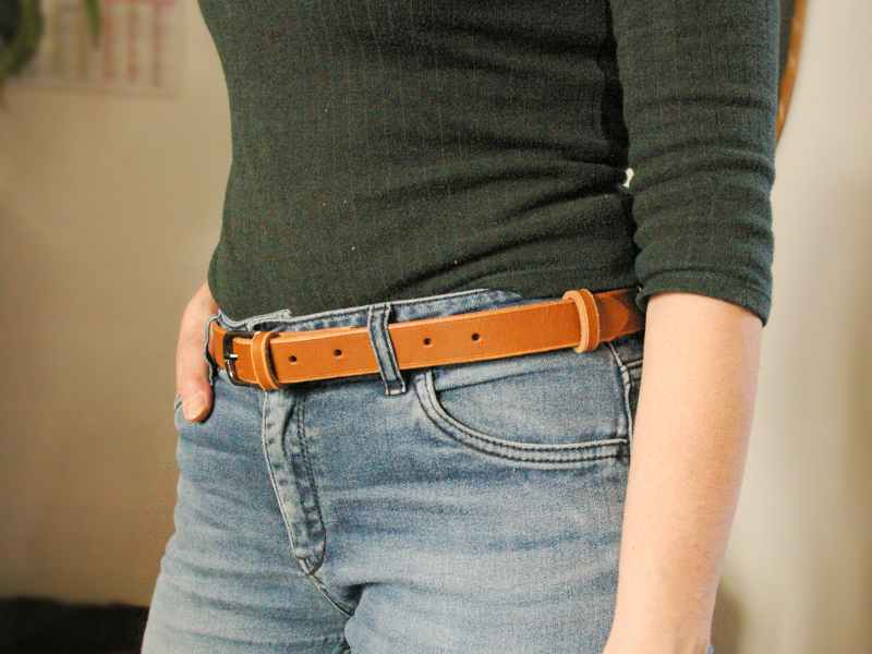 Ceinture en véritable cuir de vachette