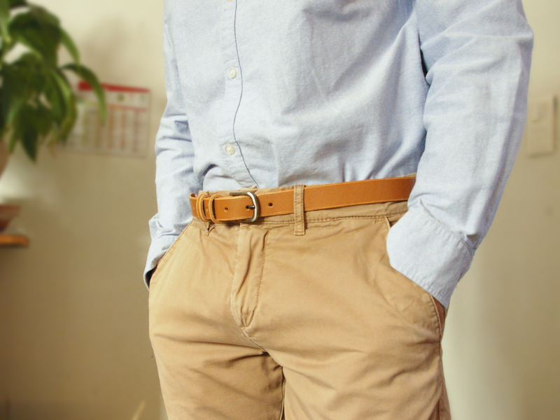 Ceinture en véritable cuir de vachette