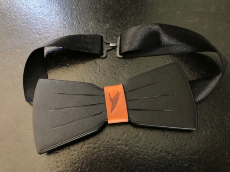 Noeud papillon James en cuir