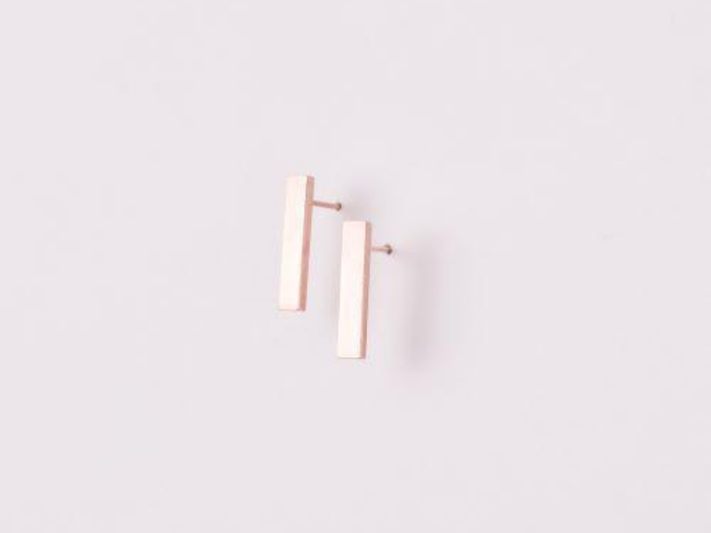 Boucle d'oreilles rectangle