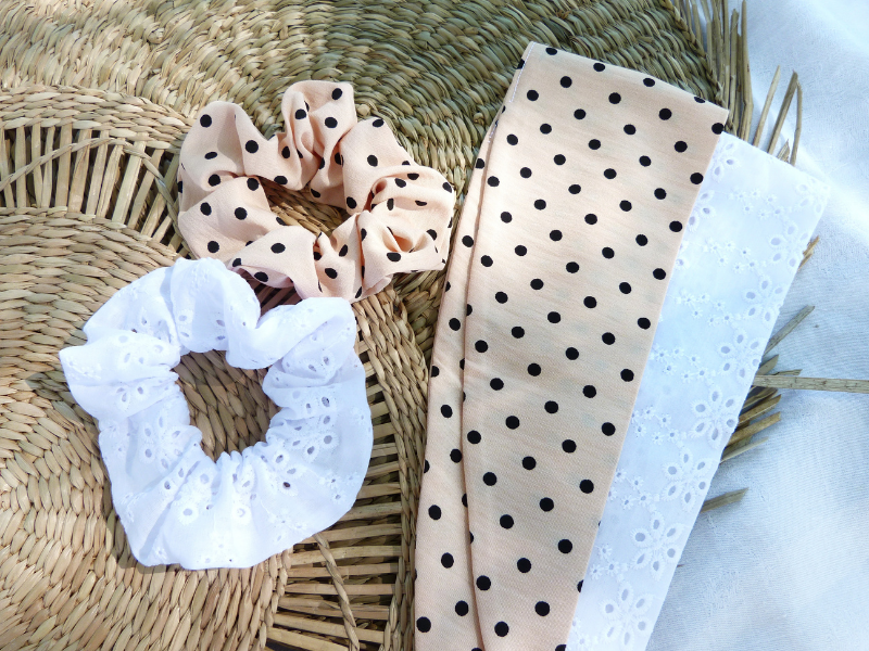 Duo de foulchies pour cheveux