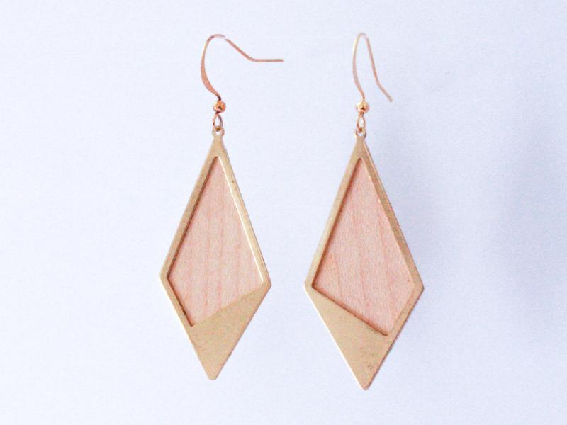 Boucles d'oreilles Sierra losange